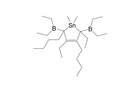 2,4-Dibutyl-2,5-bis(diethylboryl)-3,5-diethyl-1,1-dimethyl-2,5-dihydro-1H-stannole