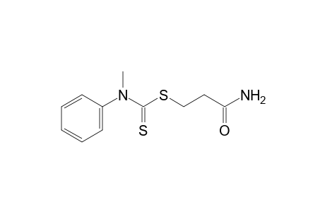N-methyldithiocarbanilic acid, ester with 3-mercaptopropionamide