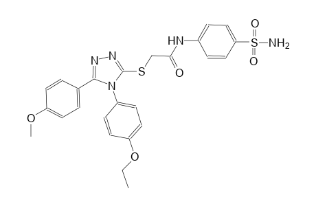 N-[4-(aminosulfonyl)phenyl]-2-{[4-(4-ethoxyphenyl)-5-(4-methoxyphenyl)-4H-1,2,4-triazol-3-yl]sulfanyl}acetamide