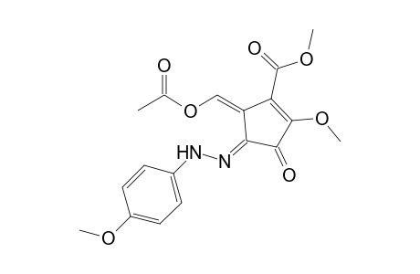 Methyl 5-(acetoxymethylene)-4-[(4'-methoxyphenyl)hydrazono]-2-methoxy-3-oxo-1-cyclopentene-1-carboxylate