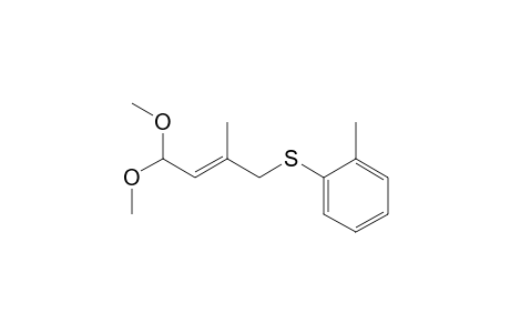 1-[(E)-4,4-dimethoxy-2-methyl-but-2-enyl]sulfanyl-2-methyl-benzene
