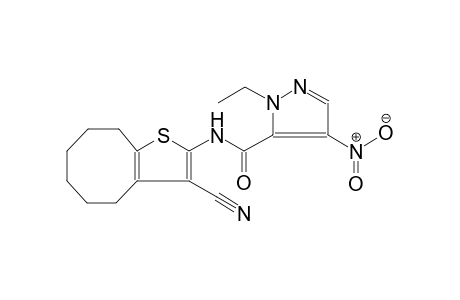 1H-pyrazole-5-carboxamide, N-(3-cyano-4,5,6,7,8,9-hexahydrocycloocta[b]thien-2-yl)-1-ethyl-4-nitro-