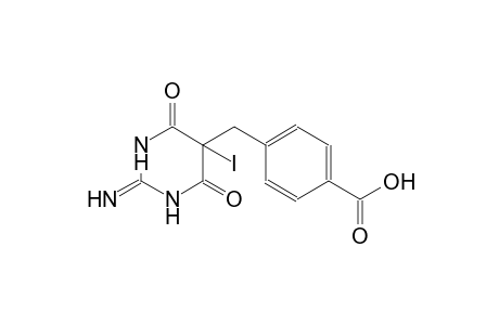 4-[(2-imino-5-iodo-4,6-dioxohexahydro-5-pyrimidinyl)methyl]benzoic acid