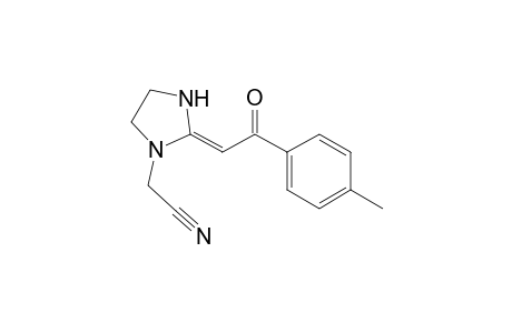 2-[(2E)-2-[2-(4-methylphenyl)-2-oxidanylidene-ethylidene]imidazolidin-1-yl]ethanenitrile