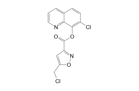 3-Isoxazolecarboxylic acid, 5-(chloromethyl)-, 7-chloro-8-quinolinyl ester