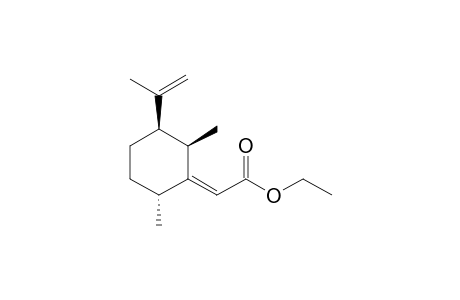 Ethyl [(Z,2R,3R,6R)-2,6-dimethyl-3-isopropenylcyclohexylidene]acetate