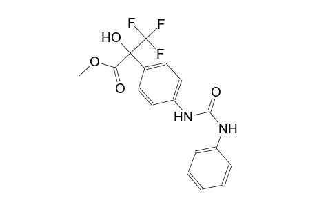 benzeneacetic acid, alpha-hydroxy-4-[[(phenylamino)carbonyl]amino]-alpha-(trifluoromethyl)-, methyl ester
