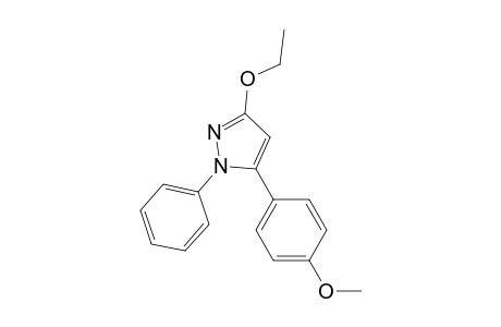 1H-Pyrazole, 3-ethoxy-5-(4-methoxyphenyl)-1-phenyl-