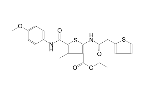 3-thiophenecarboxylic acid, 5-[[(4-methoxyphenyl)amino]carbonyl]-4-methyl-2-[(2-thienylacetyl)amino]-, ethyl ester