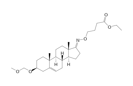 3.beta.-[(Methoxy)methoxy]androst-5-en-17-one - O-[3'-(ethoxycarbonyl)propyl]oxime