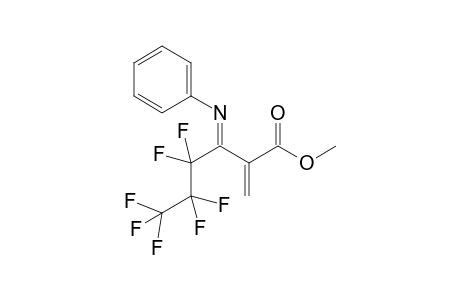 N-Phenyl-2-(1,1,1,2,2,3,3-heptafluoropropyl)-3-methoxycarbonyl-1-azabutadiene