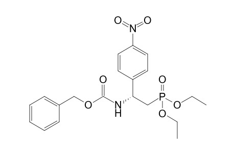 (phenylmethyl) N-[(1R)-2-diethoxyphosphoryl-1-(4-nitrophenyl)ethyl]carbamate