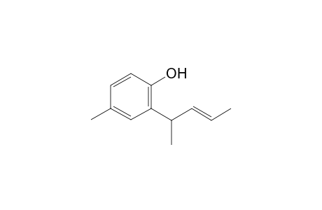 4-Methyl-2-[(2E)-1-methyl-2-butenyl]phenol