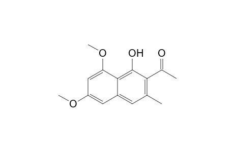 Ethanone, 1-(1-hydroxy-6,8-dimethoxy-3-methyl-2-naphthalenyl)-