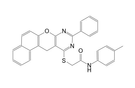 acetamide, N-(4-methylphenyl)-2-[(9-phenyl-12H-naphtho[1',2':5,6]pyrano[2,3-d]pyrimidin-11-yl)thio]-