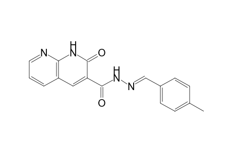 1,8-Naphthyridin-2-one-3-carboxylic acid p-methylbenzylidenehydrazide