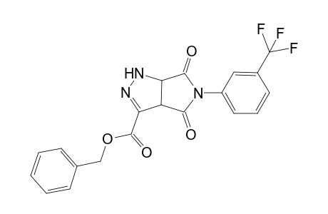 Pyrrolo[3,4-c]pyrazole-3-carboxylic acid, 1,3a,4,5,6,6a-hexahydro-4,6-dioxo-5-[3-(trifluoromethyl)phenyl]-, phenylmethyl ester