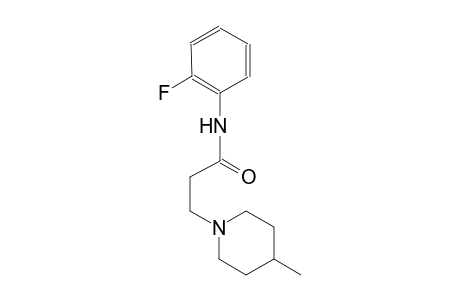 1-piperidinepropanamide, N-(2-fluorophenyl)-4-methyl-