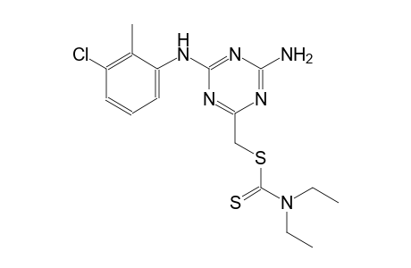 [4-amino-6-(3-chloro-2-methylanilino)-1,3,5-triazin-2-yl]methyldiethyldithiocarbamate