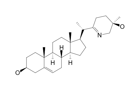 25-BETA-HYDROXYVERAZINE;(3S,20S,25R)-22,26-IMINOCHOLESTA-5,22(N)-DIEN-3,25-DIOL