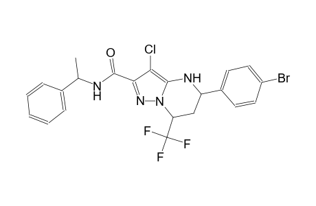 5-(4-bromophenyl)-3-chloro-N-(1-phenylethyl)-7-(trifluoromethyl)-4,5,6,7-tetrahydropyrazolo[1,5-a]pyrimidine-2-carboxamide