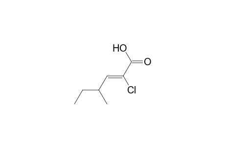 (Z)-2-Chloro-4-methyl-hex-2-enoic acid