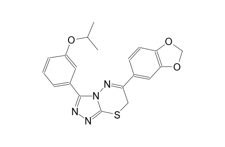 3-[6-(1,3-benzodioxol-5-yl)-7H-[1,2,4]triazolo[3,4-b][1,3,4]thiadiazin-3-yl]phenyl isopropyl ether