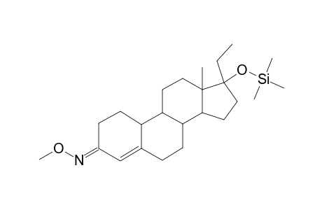 19-Norpregn-4-en-3-one, 17-[(trimethylsilyl)oxy]-, O-methyloxime, (17.alpha.)-