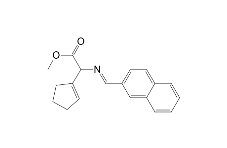 1-Cyclopentene-1-acetic acid, .alpha.-[(2-naphthalenylmethylene)amino]-, methyl ester