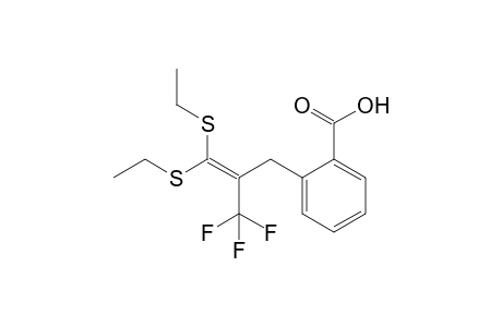 2-(3',3'-Bis(ethylsulfanyl)-2'-trifluoromethylallyl)benzoic acid