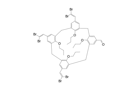 CONE-5,11,17-TRIS-(2,2-DIBROMOETHENYL)-23-FORMYL-25,26,27,28-TETRA-N-PROPOXYCALIX-[4]-ARENE