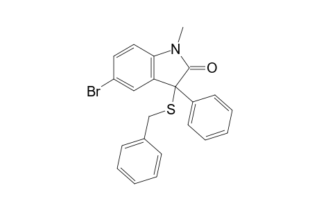 3-(Benzylthio)-5-bromo-1-methyl-3-phenylindolin-2-one