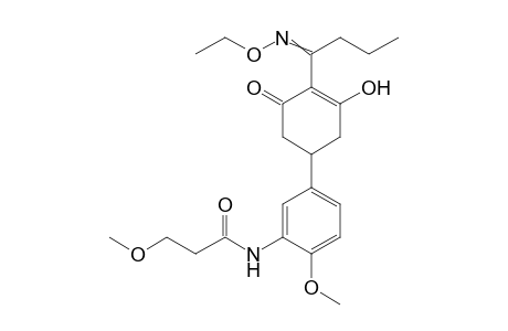 Propanamide, N-[5-[4-[1-(ethoxyimino)butyl]-3-hydroxy-5-oxo-3-cyclohexen-1-yl]-2-methoxyphenyl]-3-methoxy-