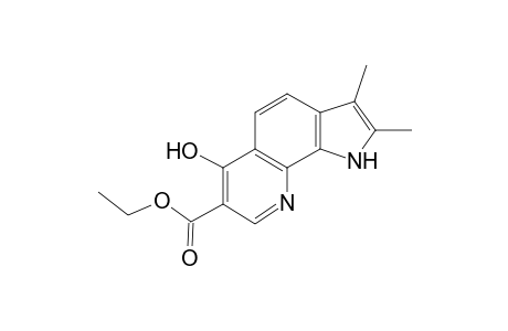 1H-Pyrrolo[3,2-H]quinoline-7-carboxylic acid, 6-hydroxy-2,3-dimethyl-, ethyl ester