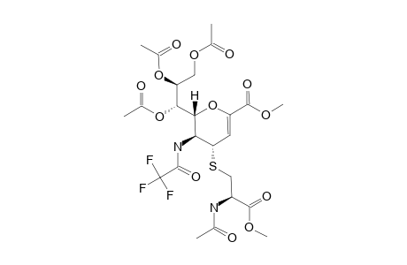 #27A;METHYL-7,8,9-TRI-O-ACETYL-2,6-ANHYDRO-3,5-DIDEOXY-4-S(-S-2-ACETYLAMINO-2-METHOXYCARBONYLETHYL)-4-THIO-5-[(TRIFLUOROACETYL)-AMINO]-D-GLYCERO-D-GALAC
