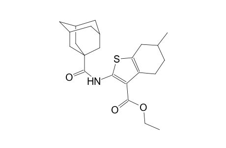 Ethyl 2-[(1-adamantylcarbonyl)amino]-6-methyl-4,5,6,7-tetrahydro-1-benzothiophene-3-carboxylate