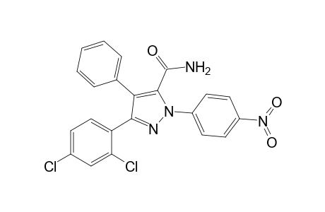 3-(2',4'-Dichlorophenyl)-1-(p-nitrophenyl)-4-phenyl-1H-pyrazole-5-carboxamide