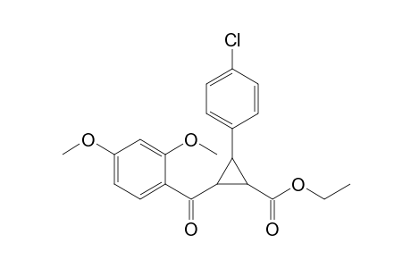 Ethyl 2-(2,4-dimethoxybenzoyl)-3-(4-chlorophenyl)-1-cyclopropylcarboxylate