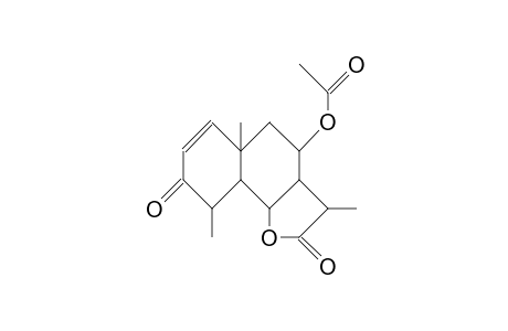 8a-Acetoxy-3-oxo-4,6,11b,5,7aH-eudesm-1-en-6,12-olide