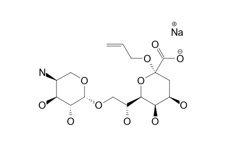SODIUM-4-AMINO-4-DEOXY-BETA-L-ARABINOPYRANOSYL-(1->8)-(ALLYL-3-DEOXY-ALPHA-D-MANNO-OCT-2-ULOPYRANOSIDE)-ONATE