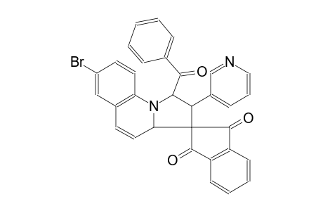 (1'R,2'R)-1'-benzoyl-7'-bromo-2'-(pyridin-3-yl)-2',3a'-dihydro-1'H-spiro[indene-2,3'-pyrrolo[1,2-a]quinoline]-1,3-dione