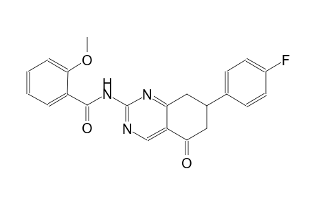 N-[7-(4-fluorophenyl)-5-oxo-5,6,7,8-tetrahydro-2-quinazolinyl]-2-methoxybenzamide