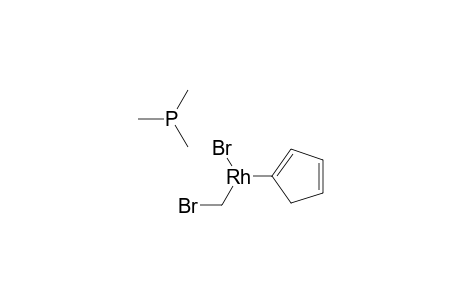 Rhodium, bromo(bromomethyl)(.eta.5-2,4-cyclopentadien-1-yl)(trimethylphosphine)-