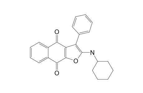 2-(CYCLOHEXYLAMINO)-3-PHENYLNAPHTHO-[2,3-B]-FURAN-4,9-DIONE