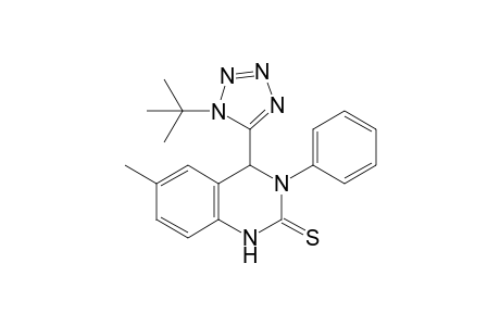 4-(1-(tert-butyl)-1H-tetrazol-5-yl)-6-methyl-3-phenyl-3,4-dihydroquinazoline-2(1H)-thione