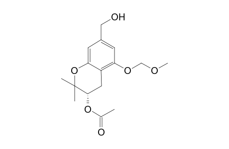 (S)-3-Acetoxy-2,2-dimethyl-5-methoxymethoxybenzopyranyl-7-methanol