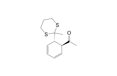 Ethanone, 1-[6-(2-methyl-1,3-dithian-2-yl)-2,4-cyclohexadien-1-yl]-, trans-