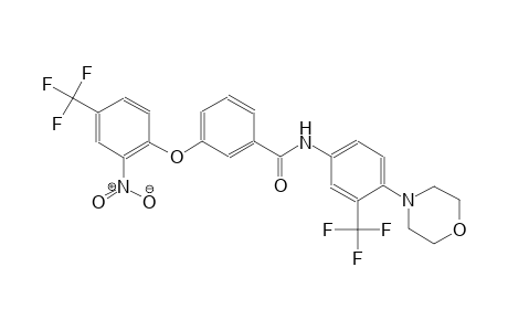 benzamide, N-[4-(4-morpholinyl)-3-(trifluoromethyl)phenyl]-3-[2-nitro-4-(trifluoromethyl)phenoxy]-