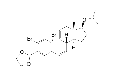 (-)-(1S,3aS,4S,7aS)-1-tert-Butoxy-4[(Z)-2-[2,4-dibromo-5-([1,3]dioxolan-2-yl)phenyl]vinyl}-7-methyl-2,3,3a,4,7,7a-hexahydro-1H-indene