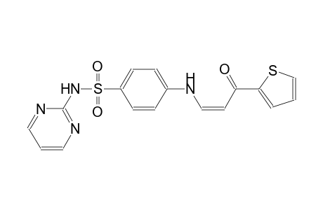 4-{[(1Z)-3-oxo-3-(2-thienyl)-1-propenyl]amino}-N-(2-pyrimidinyl)benzenesulfonamide